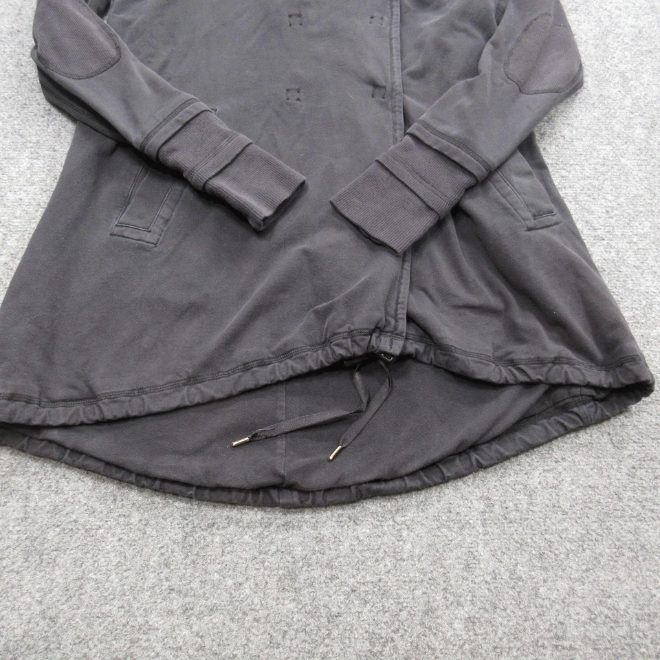 Chaqueta Lululemon Mujer Grande Asimétrica Cuello Alto Sudadera Larga Sudadera con Capucha Foto 2 de 4