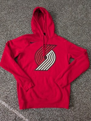 Nike Portland Trail Blazers NBA Hoodie Red Black Rip City Pullover Small City Ed