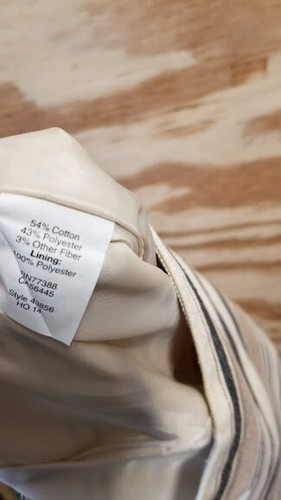 J. Crew Women's Mini Skirt Size 2 Gold White Waist 28 Length 15 Zipper Back - Picture 8 of 8