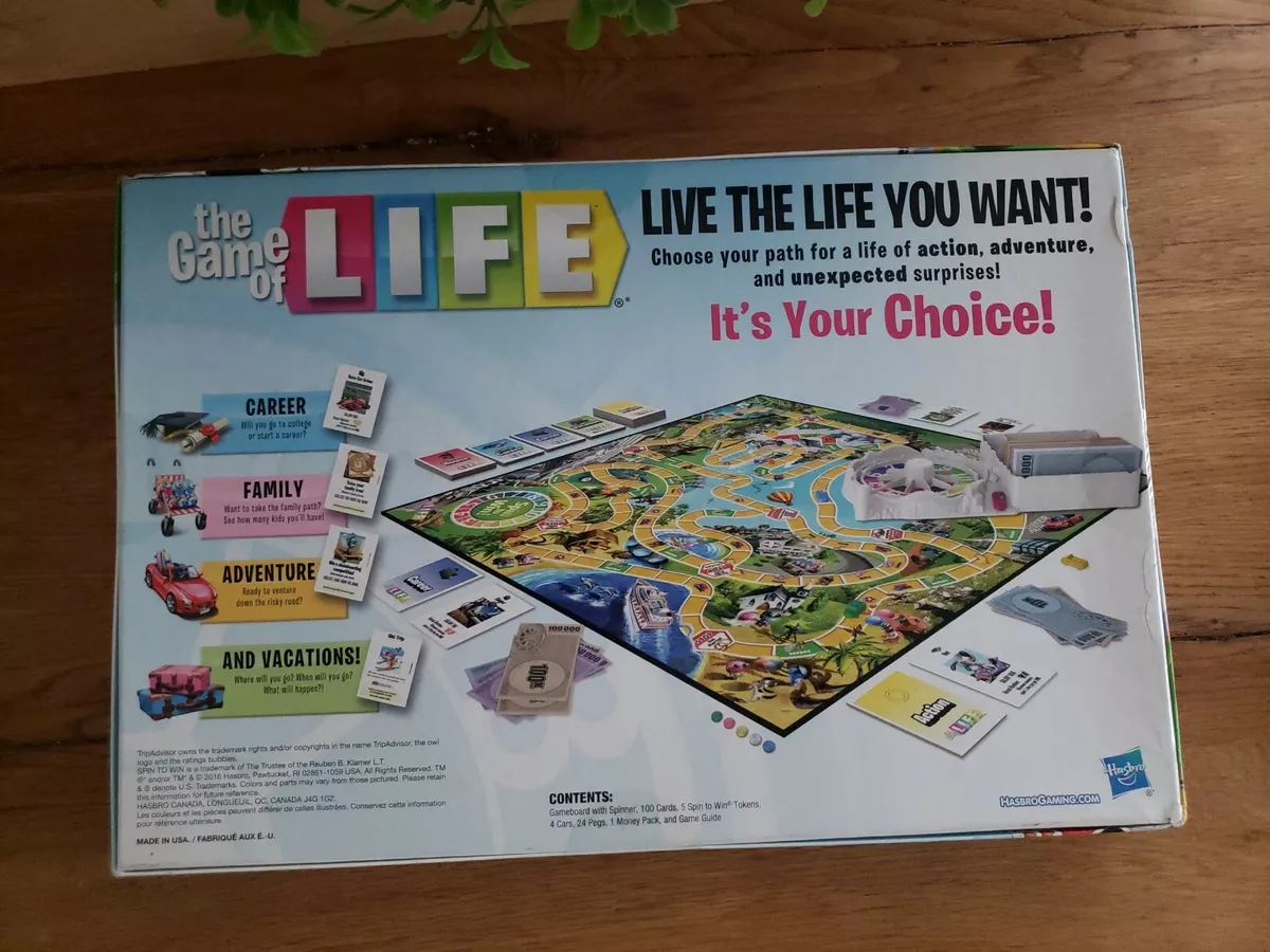 Shop Hasbro The Game Of Life Board Game For Families And Kids Board Games  for Kids age 8Y+