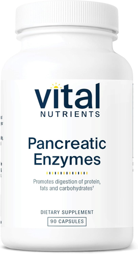 Vital Nutrients Pancreatic Enzymes 1000mg (Full Strength) 90 Capsules
