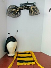 Home Made BUMBLEBEE Hood, Chestplate, Wings Child's One Size set B