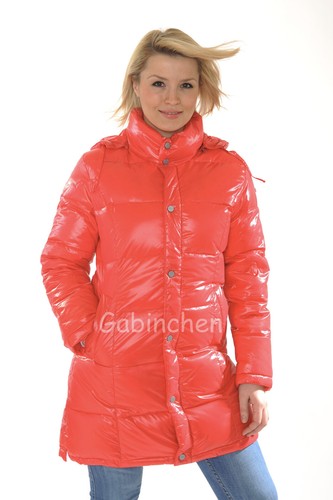 Pamy/Gabinchen Glanznylon Shinynylon Daunenmantel Down Coat Gr. M - Bild 2 von 2