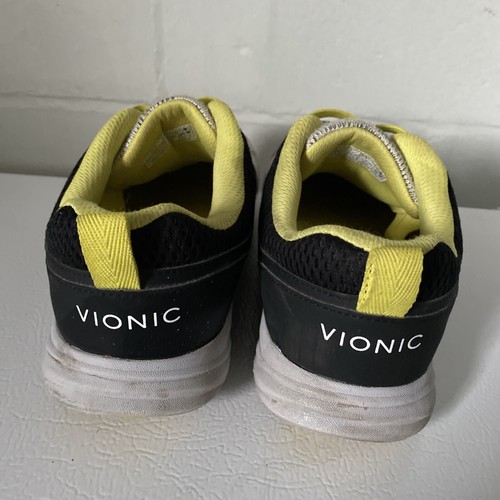 Vionic Agile Malta Size 7 Women’s Slip On Athletic Shoes Black Yellow Grey - Picture 5 of 7