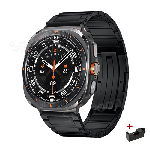 New Luxury Titanium Watch NO Gaps Strap For Samsung Galaxy Watch Ultra 47mm Band - Picture 12 of 19