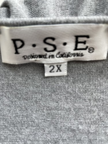 DAMEN GR. 2X P.S.E. GRAUE LEICHTE JACKE MIT RÜSCHEN UND LANGARM - POLY/RAYON - GEBRAUCHT, IN EINWANDFREIEM ZUSTAND - Bild 3 von 4