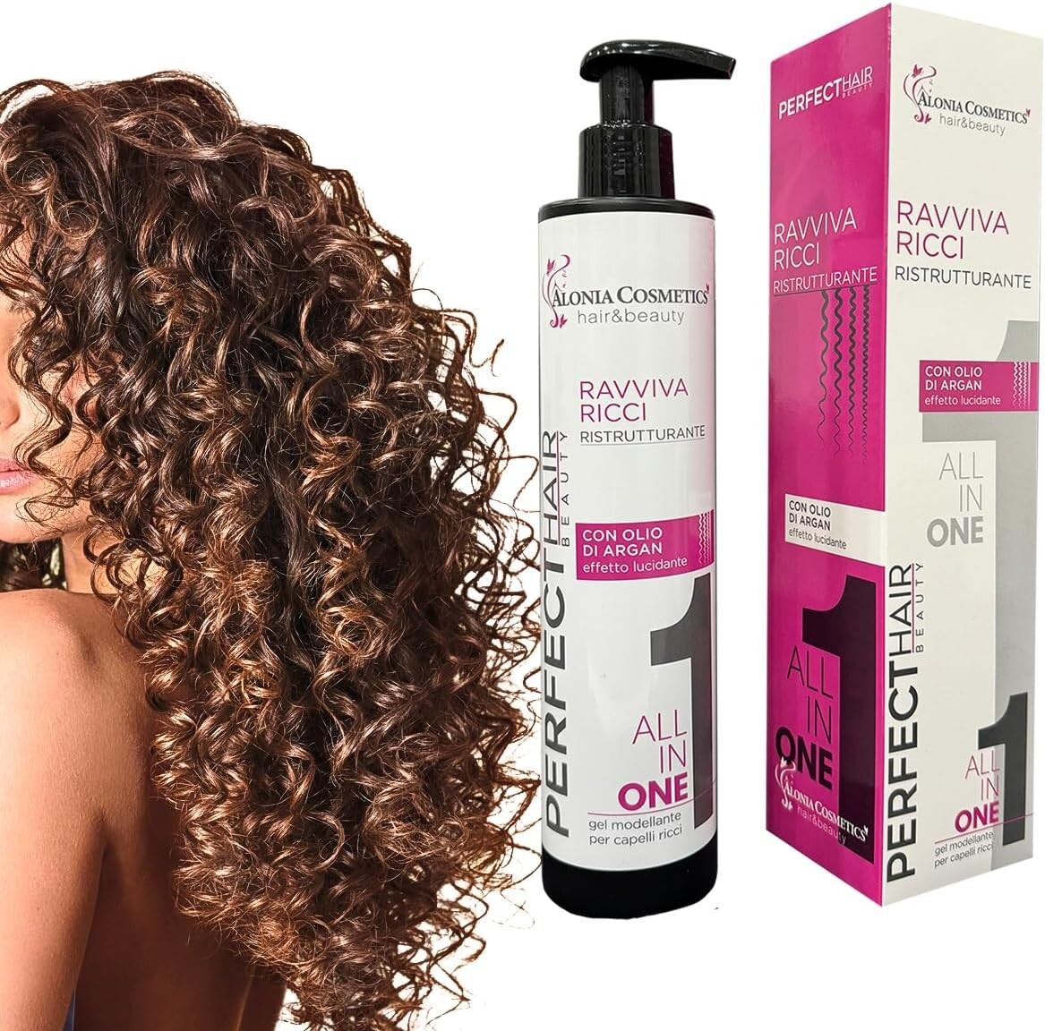 Alonia Booster Ricci 300ml - Crema Modellante Aloe e Maracujà Anti-Crespo