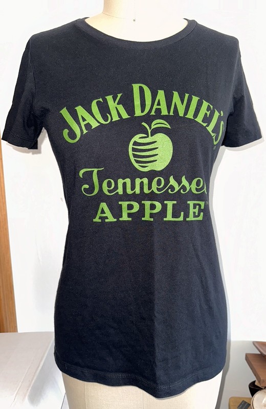 Jack Daniels Apple Branded Black T-Shirt M