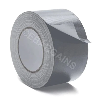 BARGAIN PACKAGING SILVER GAFFER TAPE PVC DUCT TAPE ADHESIVE TAPE 50MM 72MM X 50M