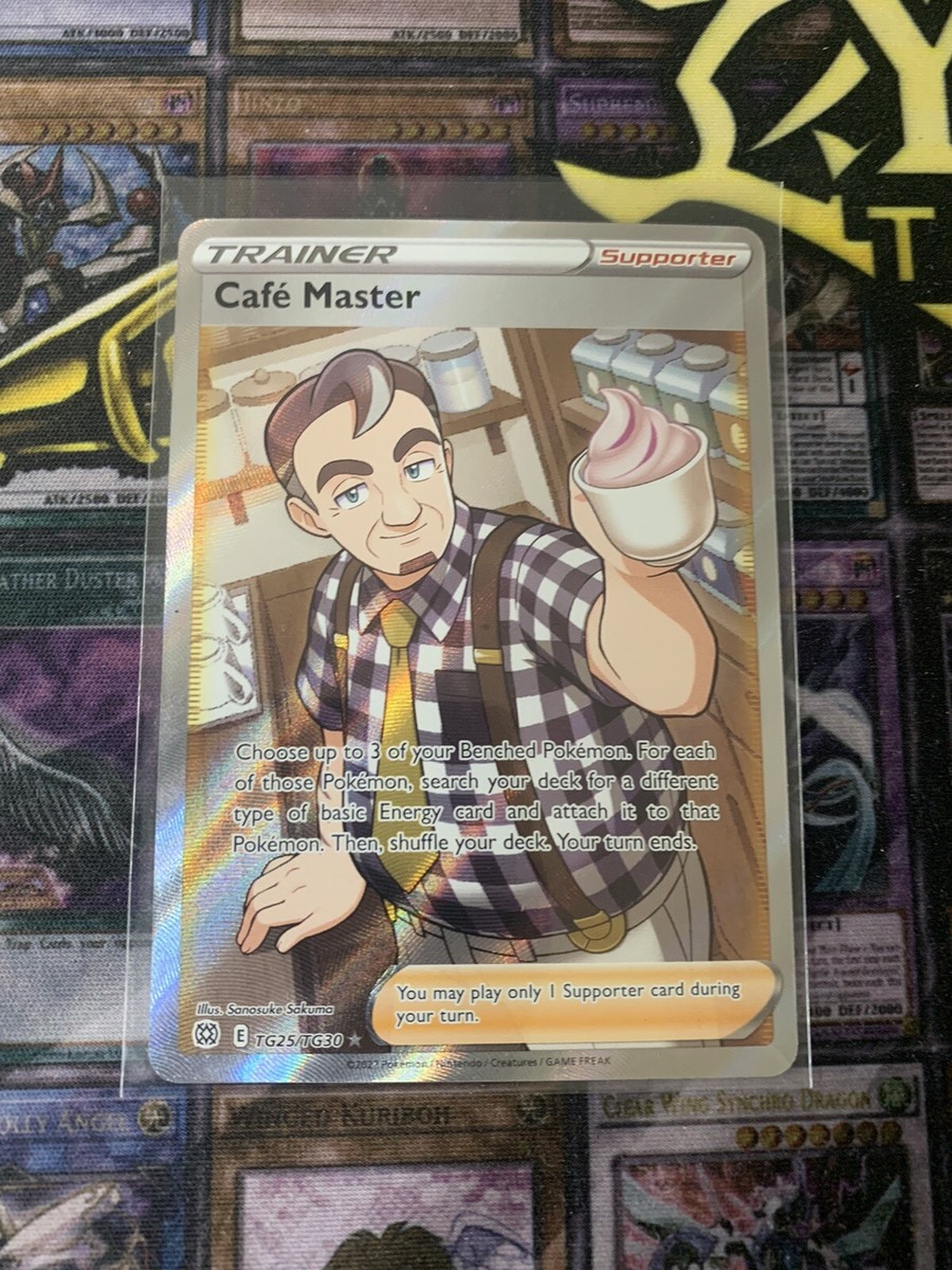 cafe master pokemon card full art Amazon.com: Cafe Master TG25/TG30 - Brilliant Stars - Ultra Rare Pokemon  Card main image 1