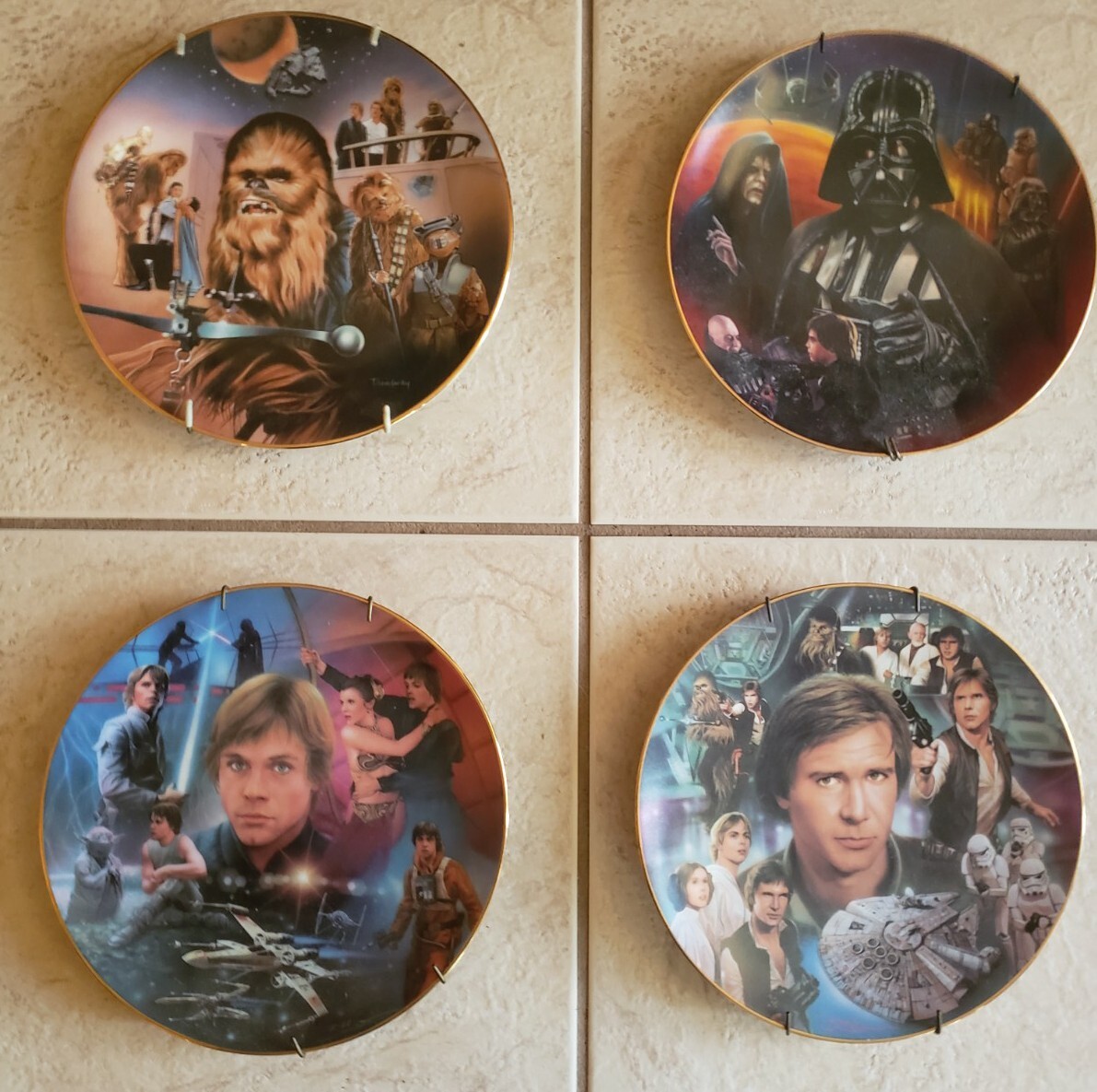 スターウォーズ　ハミルトンコレクション「Star Wars」 Star Wars Hamilton Collection Collector plates set of 10