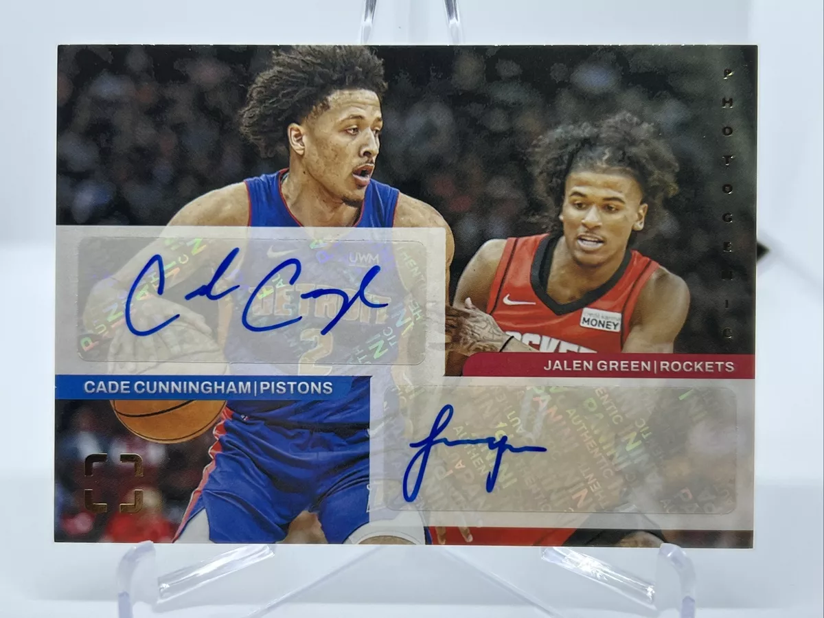 2021-22 Panini Photogenic Dual Auto RC, Cade Cunningham & Jalen