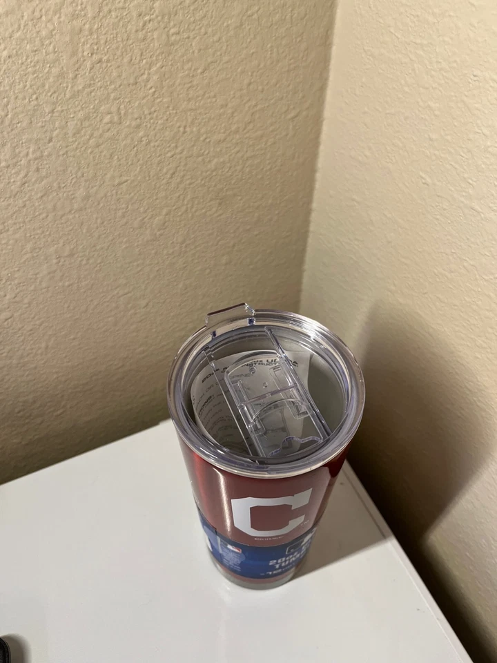Vaso Cleveland Indians Guardians 20 oz doble aislamiento inoxidable 24 horas frío Foto 3 de 4