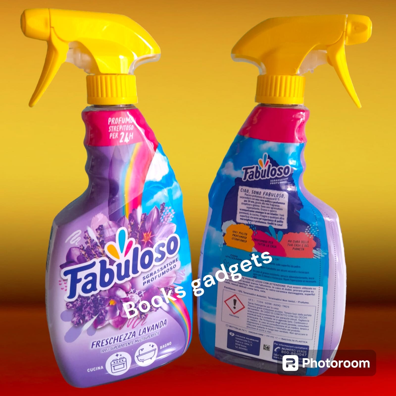 7 Flaconi Fabuloso Spray Sgrassatore Universale Freschezza di Lavanda 600ml