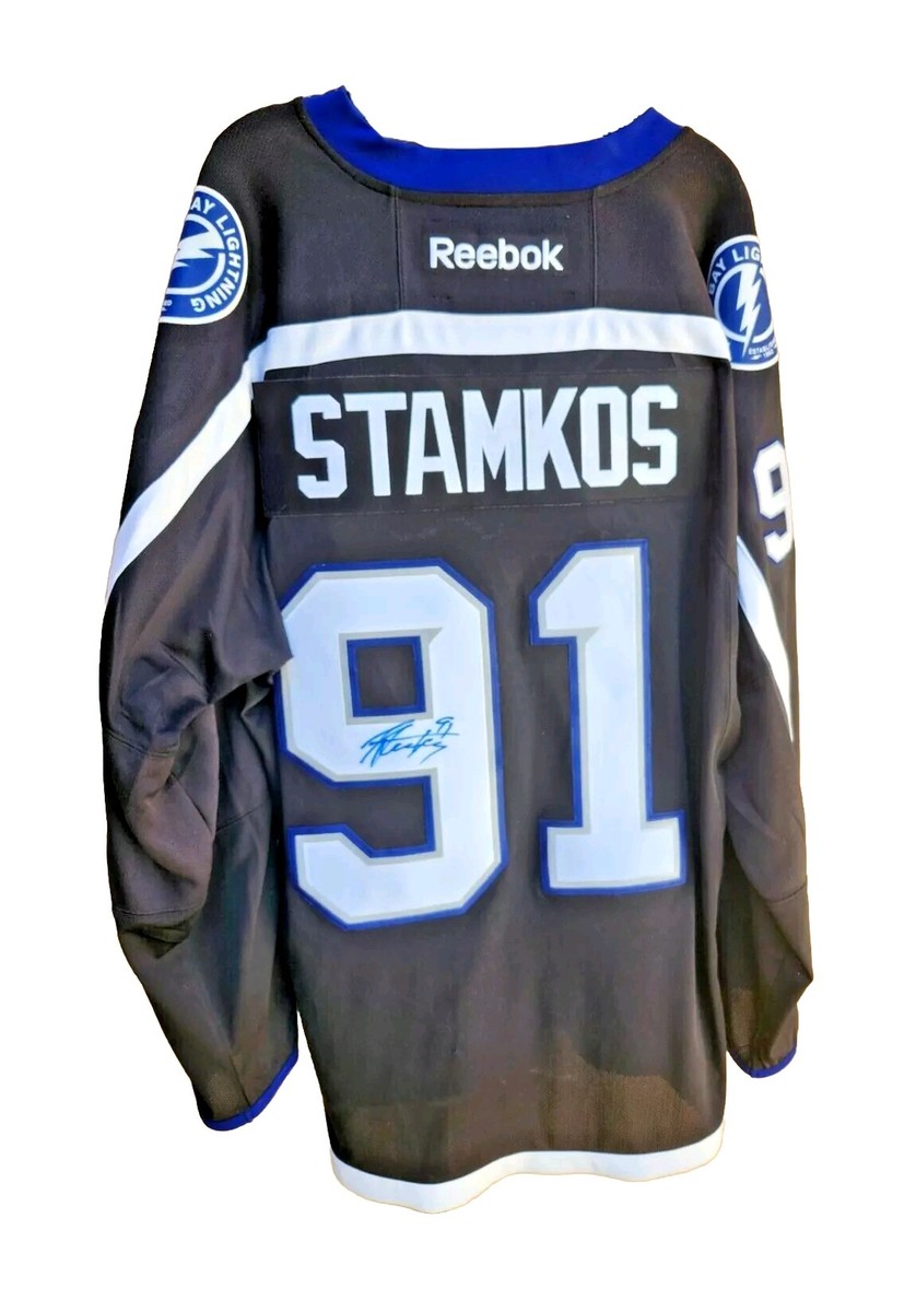 Steven Stamkos Signed Tampa Bay Lightning Reebok Bolts Third