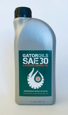 1 Litre Gator SAE 30 4 Stroke Lawnmower Oil Briggs & Stratton, Honda etc