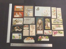 Prang, 20 Card Lot, Holiday, Trade Cards Etc.