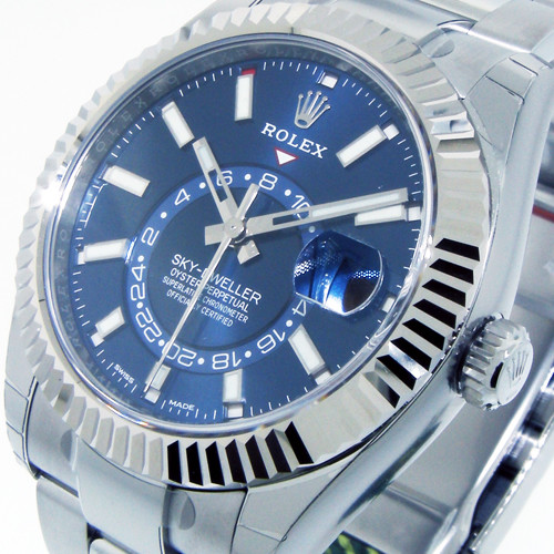 Rolex Sky-Dweller Blue Men's White Hour 