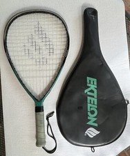 Vtg Ektelon Racquetball Racquet Racket Lexis RTS Graphite Teal Gray, Black Case