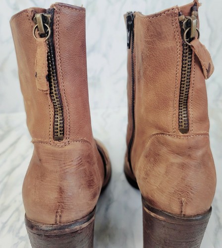 BOUTIQUE 9 Bootie Leather upper size 7.5 zip boots platform ! - Picture 6 of 10