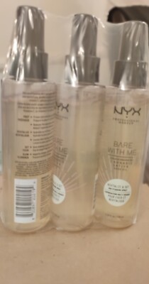 Lot/3 NYX PROFESSIONAL MAKEUP Bare With Me REVTALIZE&SET 4.39oz Spray CANNABIS S