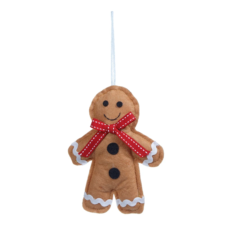 PREMIER Gingerbread Man Christmas Tree Decoration Hanging Pendant Xmas Decor Ornament UK