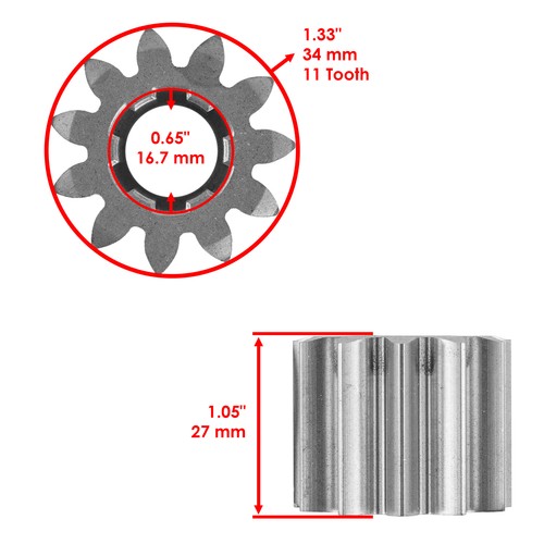 Steering Sector Pinion Gear for John Deere LA100 LA105 LA110 LA115 GX20053 - 第 2/7 張圖片