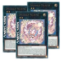3x EPURRELY FELICITÀ • (Epurrely Happiness) • Rara • AMDE IT014 • 1Ed • Yugioh!