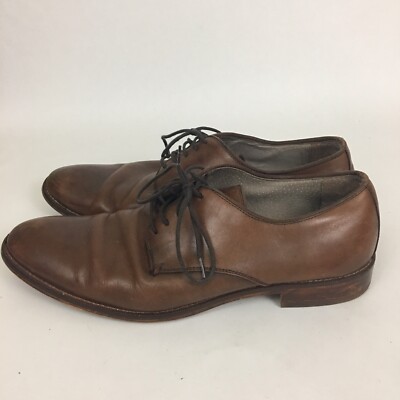 Banana Republic Men’s Brown Leather‎ Dress Shoes, Size 10 Italian Leather Oxford Dress Shoes Cap Toe Size 10.5 Banana  main image 3