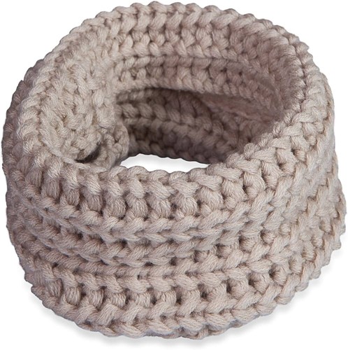 FABDOG Oatmeal INFINITY SCARF Cable Knit M/L Cat DOG NWT - Picture 2 of 2
