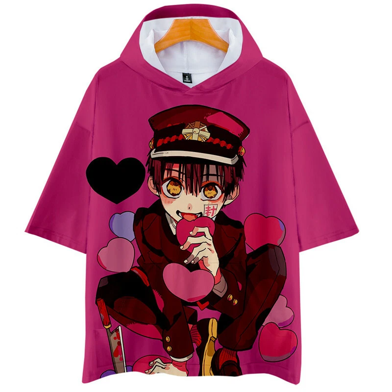 Anime Toilet-Bound Hanako-kun Shirt Hoodie Unisex Adult Casual Hooded T-Shirt