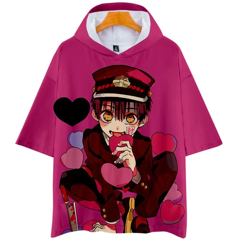 Anime Toilet-Bound Hanako-kun Shirt Hoodie Unisex Adult Casual Hooded T-Shirt