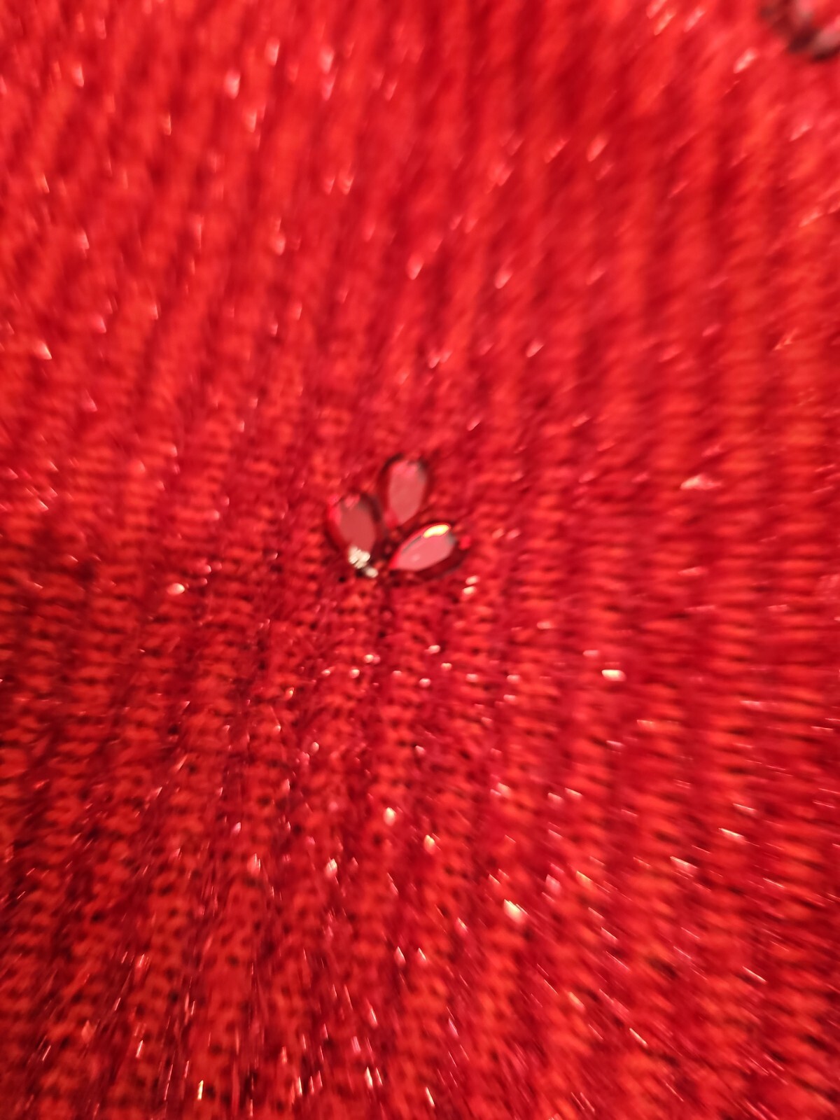 RUBY RD Embellished Pullover Metallic Sweater Hol… - image 5