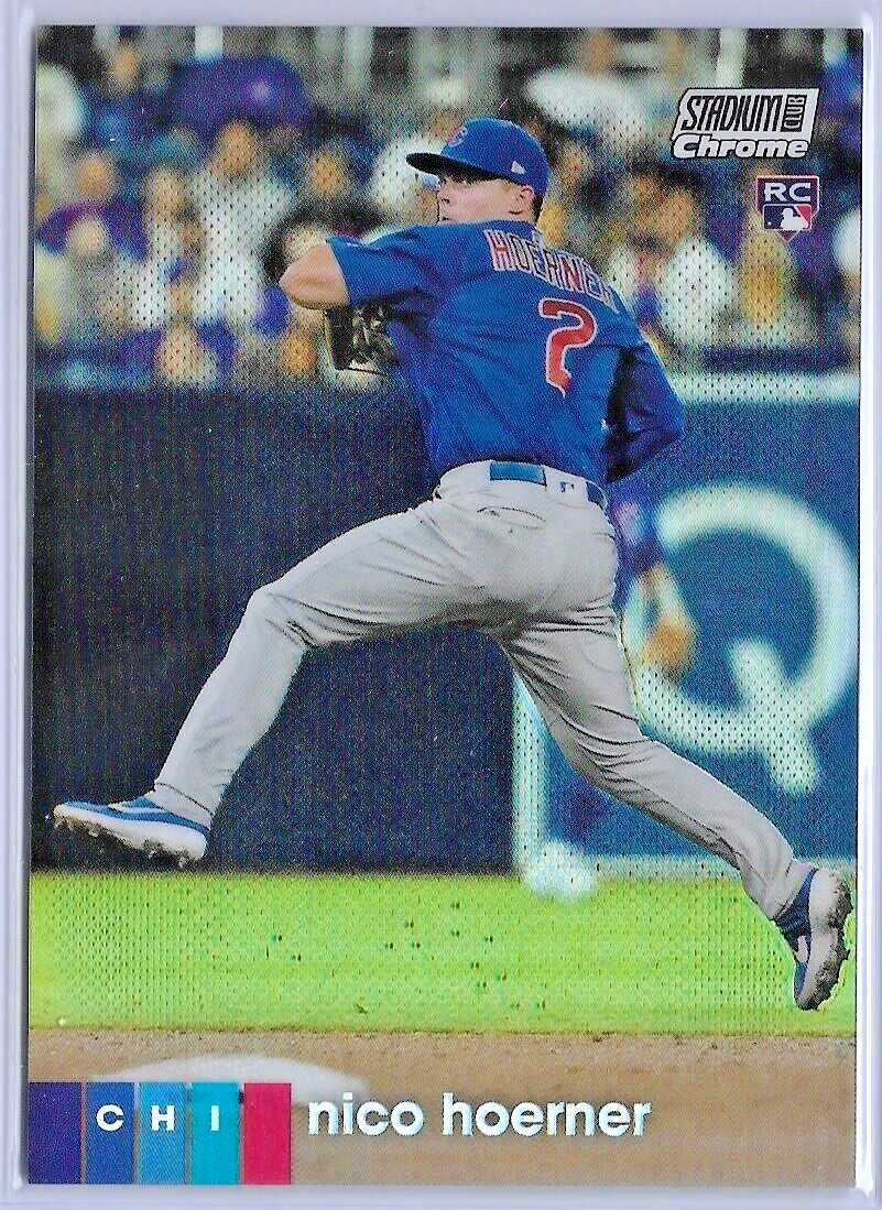 2020 Stadium Club Chrome Refractors #253 — Nico Hoerner, Chicago Cubs — ROOKIE