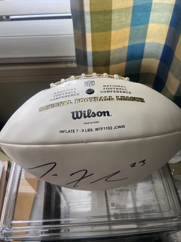 Fútbol americano autografiado firmado por Joe Haden Pittsburgh Steelers Browns certificado de autenticidad PSA Foto 2 de 4