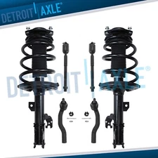 Front Struts w/ Coil Spring Tie Rod Ends Kit for Toyota Camry Avalon Lexus ES350