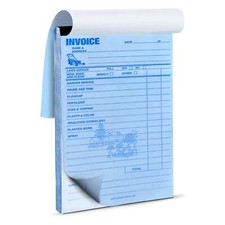 Professional Garden Service Invoice Book 50 Sets Includes Copy Invoice 100 Pa...