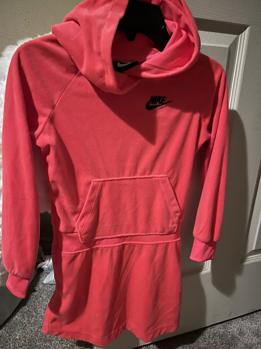 Hooded sweatshirt dress - Raspberry red/More Love - Kids | H&M IN