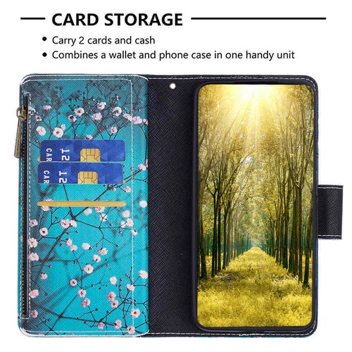 For Samsung S24 Ultra S23 S22 S21 S20 S10 Zipper Wallet Stand Leather Case Cover - Picture 3 of 56