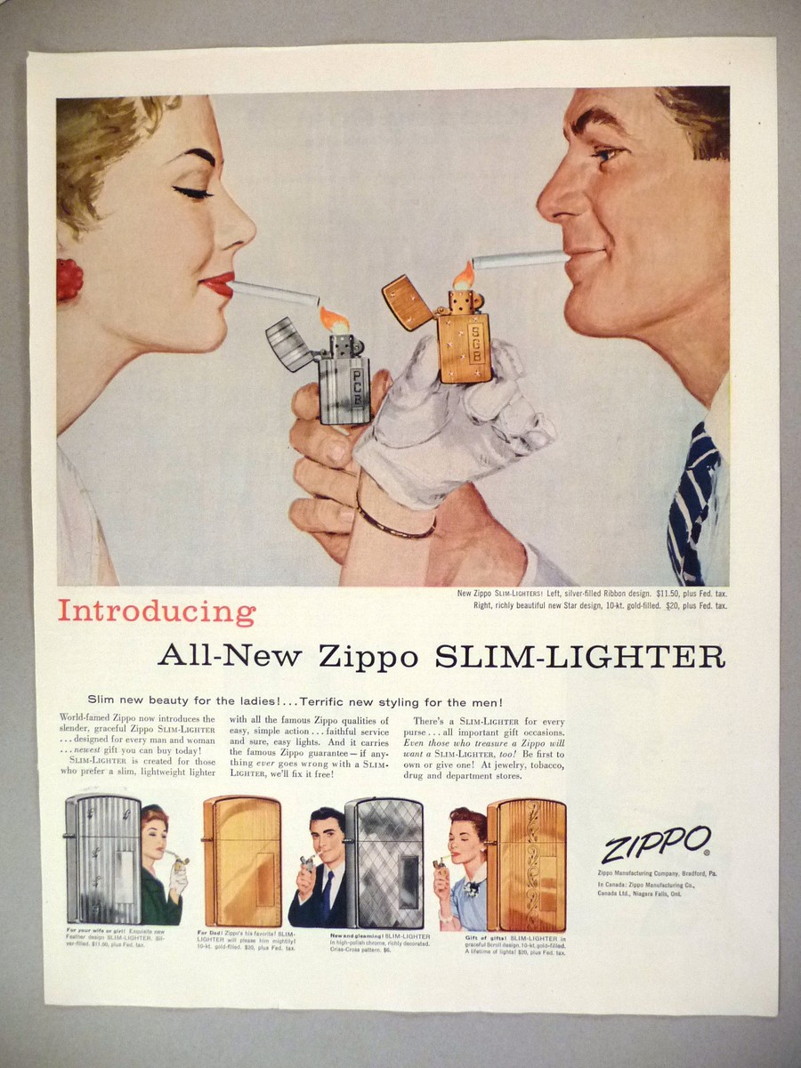 ZIPPO BILSTEIN ADVERTISING(広告) LIGHTER Zippo Vintage Ad Lighter Set Matte Windproof Lighters