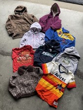 Vintage Infant Toddler Boys Clothes Lot 10 Shirts Hoodies Jackets Workwear Nike