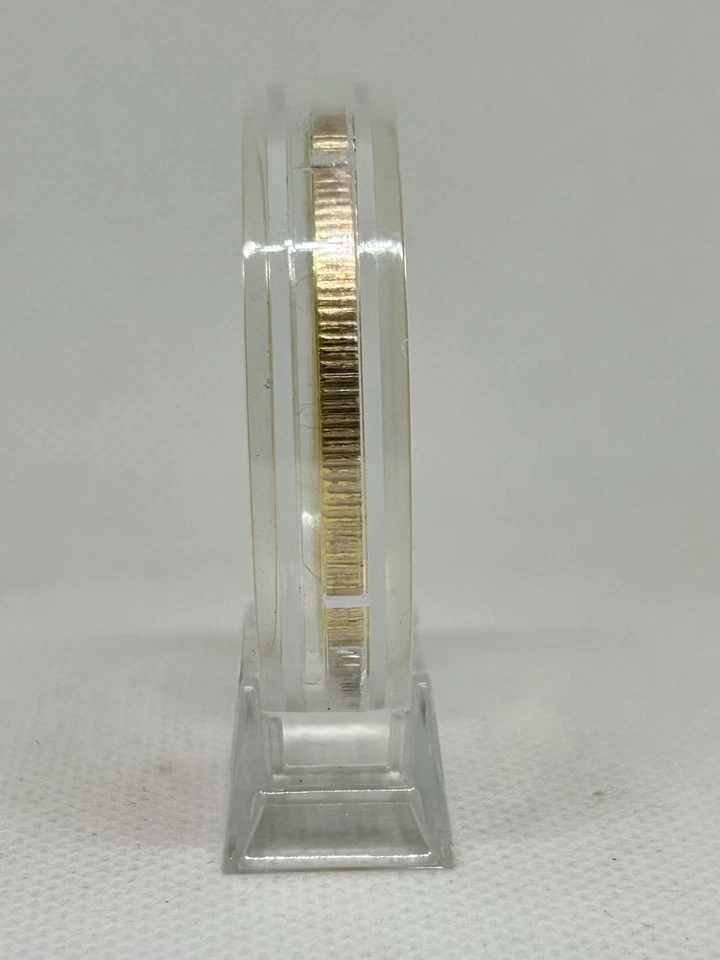 China 🇨🇳 Moneda de oro dragón de prueba pl en vitrina y bolsa💯✨ Foto 3 de 4