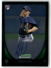 2011 Bowman #212 Dillon Gee Chrome Rookie Autographs