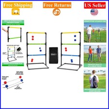 Gosports Ladder Toss Game Set Indoor/Outdoor, 6 Rubber Bolos, Carrying Case