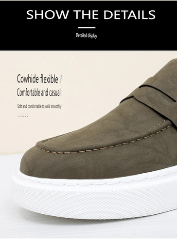 Mocassini slip-on uomo sneakers casual antiscivolo outdoor passeggio scarpe tavola guida - Foto 16 di 26