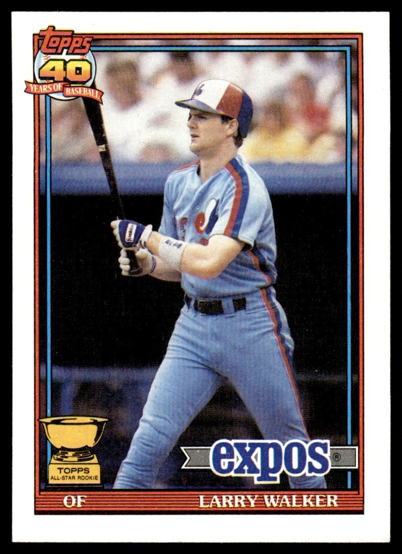 1991 Topps Rookie Cup Larry Walker #339