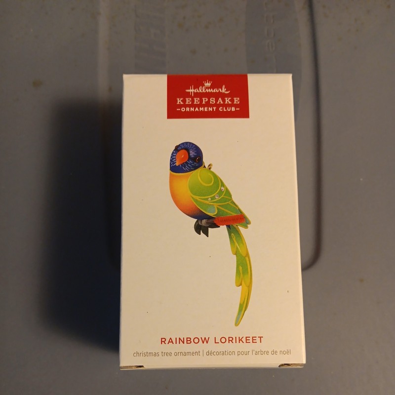 2024 Hallmark Keepsake Ornament Club KOC The Beauty of Birds RAINBOW LORIKEET