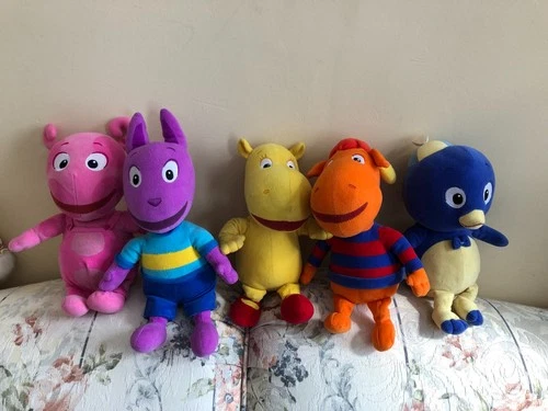 VINTAGE BACKYARDIGANS PLUSH TY FULL CHARACTER SET PENGUIN 2009-10 GREAT SHAPE