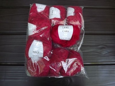 Lang Yarn  Cara, 8 skeins avail. microfiber/silk, 330 m per ball. New. 30 % off
