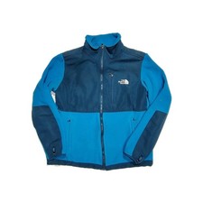 North Face Jacket YOUTH SZ M Blue Denali Polartec Recycled Fleece Full Zip